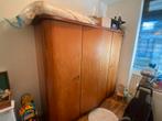 Grote vintage houten kledingkast - 200x181x59 cm, Ophalen, Gebruikt, 200 cm of meer, 150 tot 200 cm