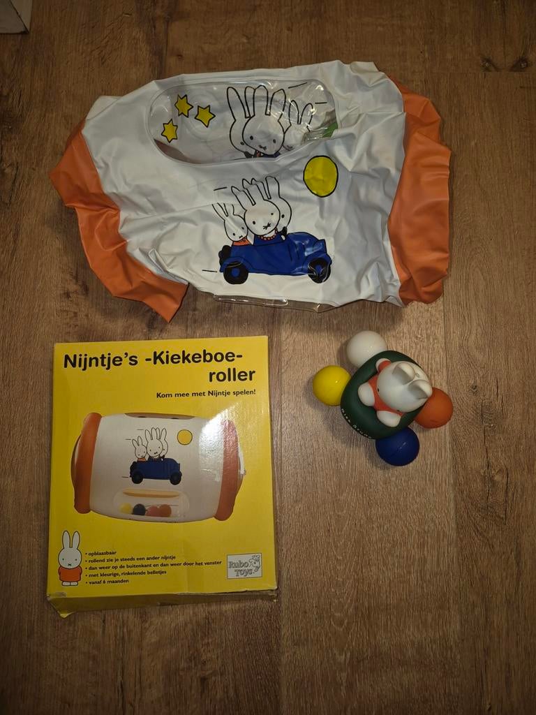 Nijntje autootje, vintage en kiekeboe roller met geluidje, Kinderen en Baby's, Speelgoed | Babyspeelgoed, Ophalen of Verzenden