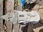 Stenen ornament, inclusief verlichting bestaat uit 2 delen., Ophalen, Gebruikt, Steen, Tuinkabouter