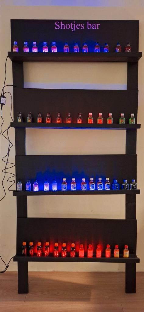 Shotjes wall te huur incl. Verlichting, Hobby en Vrije tijd, Feestartikelen | Verhuur, Zo goed als nieuw, Geboorte of Huwelijk
