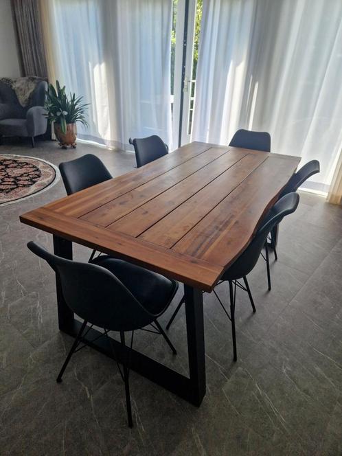 Eettafel voor 6 personen, Huis en Inrichting, Tafels | Eettafels, Zo goed als nieuw, 50 tot 100 cm, 150 tot 200 cm, Vijf personen of meer