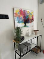 Hele mooie witte gangtafel met mooie schilderij, Huis en Inrichting, Tafels | Sidetables, 100 tot 150 cm, Ophalen of Verzenden