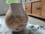 Hella Jongerius vaas, roze met gouden bloesem, Ophalen, Overige kleuren, Minder dan 50 cm, Glas