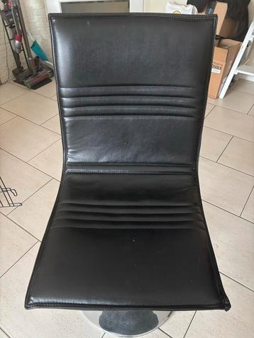 4x Eetkamerstoelen modern - Zwart Leer beschikbaar voor biedingen