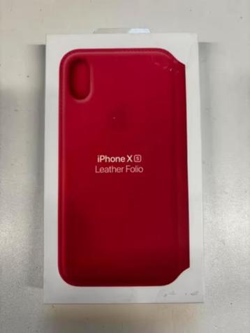 NIEUW! iPhone XS Leather Folio telefoonhoes roze €31,99 beschikbaar voor biedingen