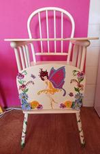 Handbeschilderde/kinderstoel vintage, decoratie, stoel kind, Ophalen, Nieuw, Overige typen