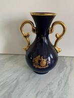 Limoges Vaasje Blauw met goud, Antiek en Kunst, Ophalen of Verzenden