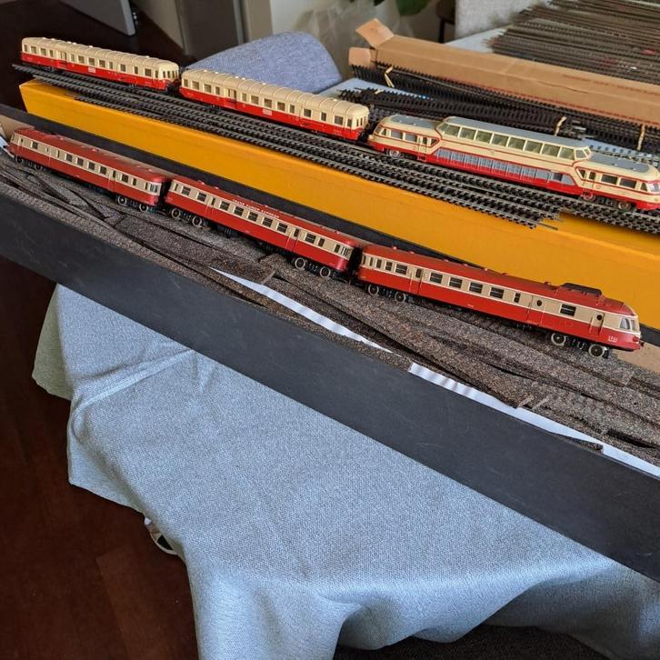 Lima TEE treinset jaren 70 (vintage), Hobby en Vrije tijd, Modeltreinen | H0, Gebruikt, Treinset, Gelijkstroom, Lima, Analoog