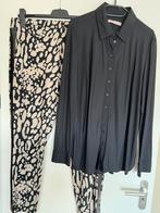 Studio anneloes set leo broek & poppy blouse zwart, Zwart, Maat 46/48 (XL) of groter, Ophalen of Verzenden, Zo goed als nieuw