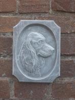 Hond Cocker spaniel wanddecoratie betonnen beeld tuinbeeld, Ophalen of Verzenden, Nieuw