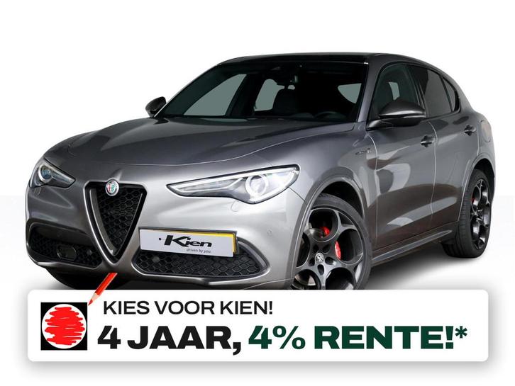 Alfa Romeo Stelvio 2.0 T AWD Veloce TI | Carbon Q interieur, Auto's, Alfa Romeo, Bedrijf, Te koop, Stelvio, 4x4, ABS, Achteruitrijcamera