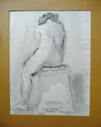 Mooie aquarel van Karel Arkema v/d Groninger Ploeg, Antiek en Kunst, Ophalen of Verzenden