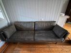 Groene bank leer, Sissy Boy, Huis en Inrichting, Banken | Bankstellen, Ophalen, Gebruikt, 100 tot 125 cm, Driepersoons