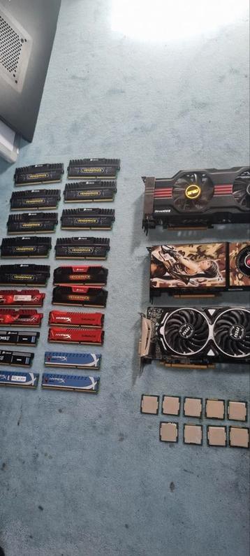 Videokaarten, ddr3 geheugen, i5 en i7 (k) processoren. beschikbaar voor biedingen