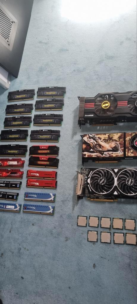 Videokaarten, ddr3 geheugen, i5 en i7 (k) processoren., Computers en Software, Overige Computers en Software, Gebruikt, Ophalen of Verzenden