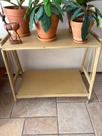 Vintage Sidetable op Wieltjes, Ophalen, Gebruikt, 50 tot 100 cm, Metaal