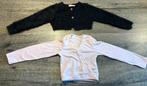 2 bolero’s 110-116 (zwart/ licht roze), Ophalen of Verzenden, Zo goed als nieuw, Meisje, Trui of Vest