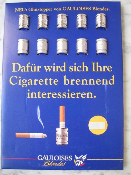 Gauloise Glutstopper. Metaalbuisjes om sigaret op te doven, Antiek en Kunst, Curiosa en Brocante, Ophalen of Verzenden