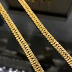 18k gouden ketting cuban schakel collier nieuw, Ophalen of Verzenden