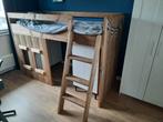 Stoere half hoogslaper steigerhout, Kinderen en Baby's, Kinderkamer | Stapelbedden en Hoogslapers, Ophalen, Zo goed als nieuw