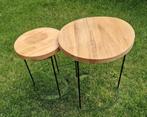 2 bijzettafels, Minder dan 45 cm, Minder dan 55 cm, Gebruikt, Rond