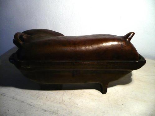 Prachtig antiek boterlam | botervorm keramiek, Antiek en Kunst, Antiek | Keukenbenodigdheden, Ophalen
