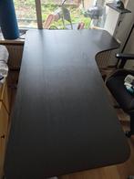 Ikea Bekant Bureau - Zwart, Huis en Inrichting, Bureaus, Ophalen, In hoogte verstelbaar, Gebruikt, Bureau