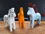 3st vintage Ikea design houten Dala paarden Stolle h= 26cm, Ophalen of Verzenden