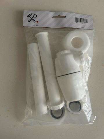 Saniclass Sifon - muurbuis - rozet - 1 1/4" - wit (2 stuks) beschikbaar voor biedingen