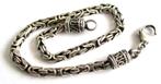 835 ZILVEREN ARMBAND MET KONINGS SCHAKEL koningsketting, Ophalen, Zilver, Armband