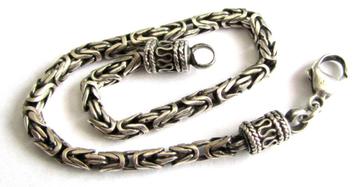835 ZILVEREN ARMBAND MET KONINGS SCHAKEL koningsketting beschikbaar voor biedingen