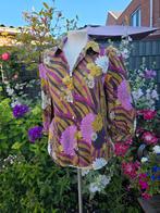 Retro blouse La Petite Étoile 1=34 katoenen zomerblouse, Paars, Ophalen of Verzenden, Zo goed als nieuw, Maat 34 (XS) of kleiner
