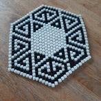 Art deco onderzetter van glazen kralen, Antiek en Kunst, Ophalen of Verzenden