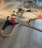 Houten Treinset - Thomas & Percy - Elektrisch, Ophalen, Gebruikt