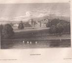 Blenheim Woodstock Oxfordshire in Engeland Staalgravure 1846, Antiek en Kunst, Kunst | Etsen en Gravures, Ophalen of Verzenden
