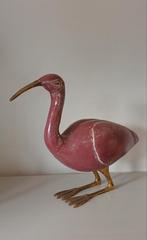 Houten Ibis met Messing Details, Antiek en Kunst, Ophalen of Verzenden
