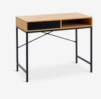 Bureau TRAPPEDAL 48x95 – warm eiken/zwart, Ophalen, Zo goed als nieuw