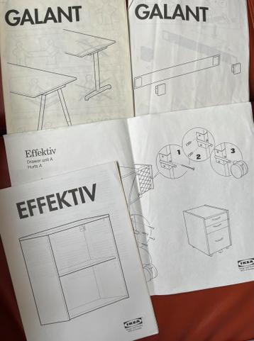 Buro, ladeblok en wandkast - afbeelding 3