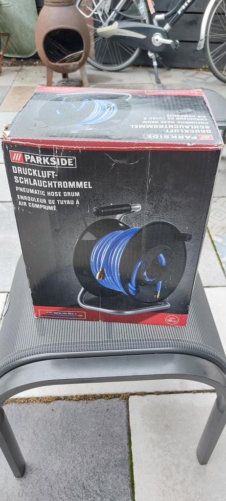 Parkside luchtslanghaspel 20 meter (max. 16 bar), Doe-het-zelf en Verbouw, Compressors, Zo goed als nieuw, 10 bar of meer, Minder dan 25 liter