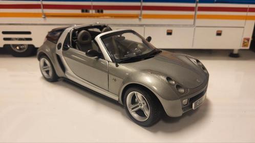 Kyosho smart roadster silver, Hobby en Vrije tijd, Modelauto's | 1:18, Zo goed als nieuw, Auto, Kyosho, Ophalen of Verzenden