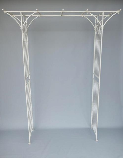 Rozenboog rustiek wit H.230x175cm, Tuin en Terras, Tuinhekken en Hekwerk, Nieuw, Overige typen, IJzer, Ophalen of Verzenden