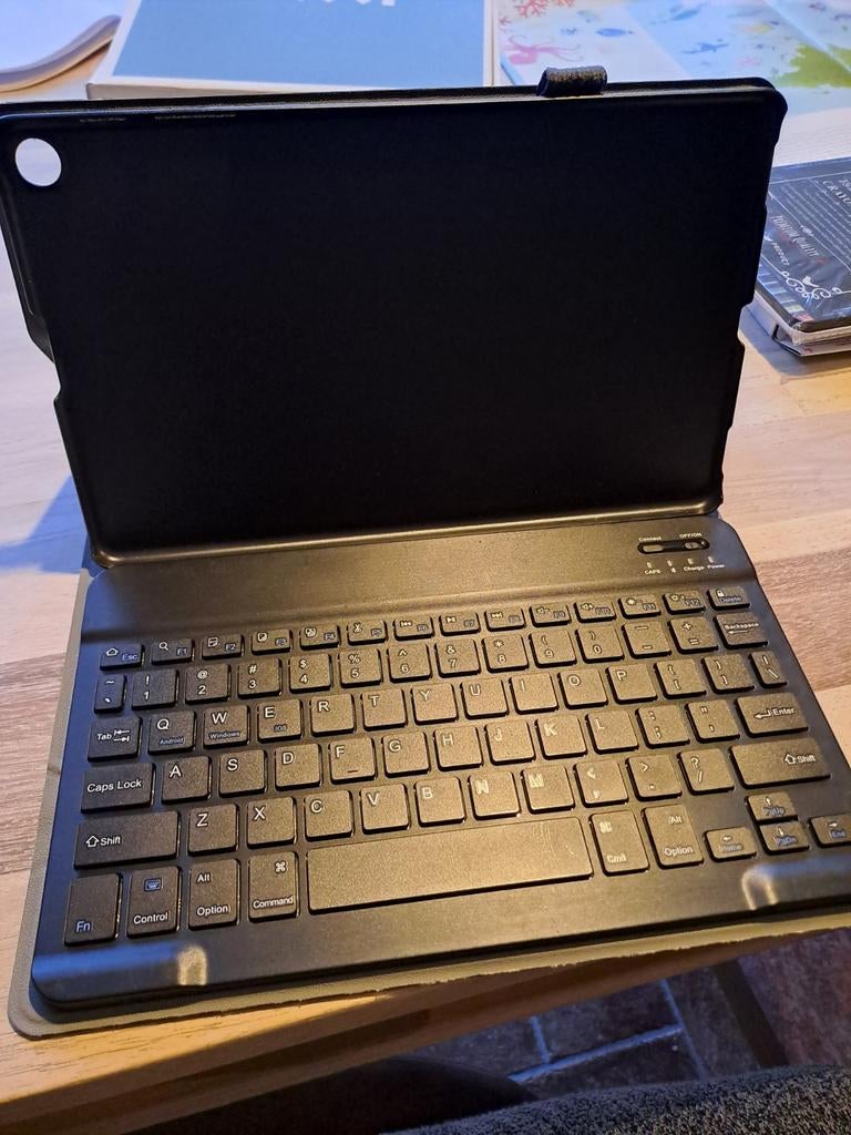 Tablet Hoes met Toetsenbord Samsung - 10.1 inch, 10 inch, Gebruikt, Samsung Tab A, Bescherming voor- en achterkant