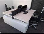 Duo bureau / Dubbelbureau 180/80/4 handbediend+ ladenkast, Ophalen, Zo goed als nieuw
