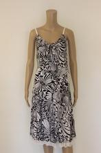 Jeff Gallano zwart/witte jurk maat 36, Jeff gallano, ., Zwart, Ophalen of Verzenden