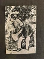 Suriname: Tjin A Mooy met zijn Creoolse echtgenote, Gebruikt, Klederdracht, Ophalen of Verzenden, Voor 1940