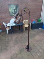 Zeldzame vonst  retro bruine gepo vloerlamp, Ophalen of Verzenden, Zo goed als nieuw, 150 tot 200 cm