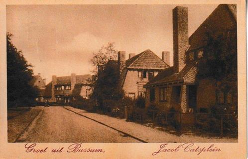 GROET uit BUSSUM - JACOB CATSPLEIN, Verzamelen, Ansichtkaarten | Nederland, Ongelopen, Noord-Holland, Verzenden