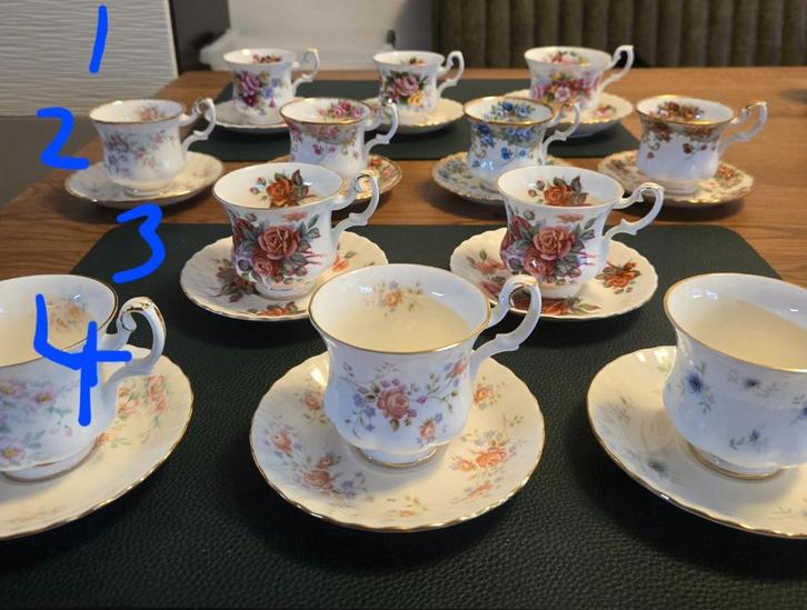 Royal Albert kop en schotels, Antiek en Kunst, Antiek | Servies los, Ophalen of Verzenden