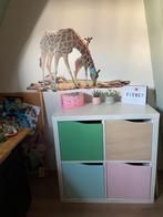 Vier deurtjes en inzet IKEA kallax kast, Ophalen, Zo goed als nieuw, 50 tot 70 cm, 105 cm of meer