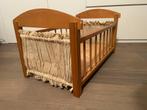 Vintage houten poppenbedje, Ophalen of Verzenden, Gebruikt, Babypop